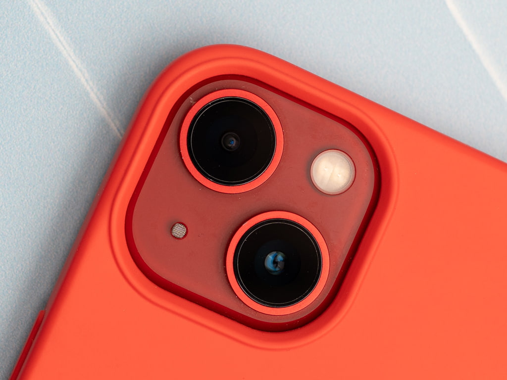 Silikonový kryt na iPhone 13 Mini - Červený - 3